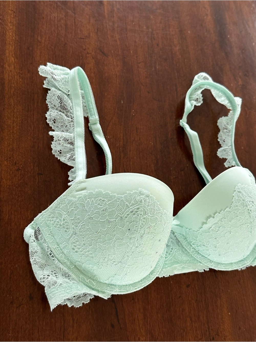 Victoria's Secret Lace Padded Bra - Mint